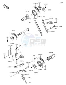 BRUTE FORCE 750 4x4i EPS KVF750GFF EU drawing Camshaft(s)/Tensioner