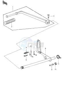 KZ 1000 D [Z1R] (D1) [Z1R] drawing GEAR CHANGE MECHANISM -- 78 D1- -