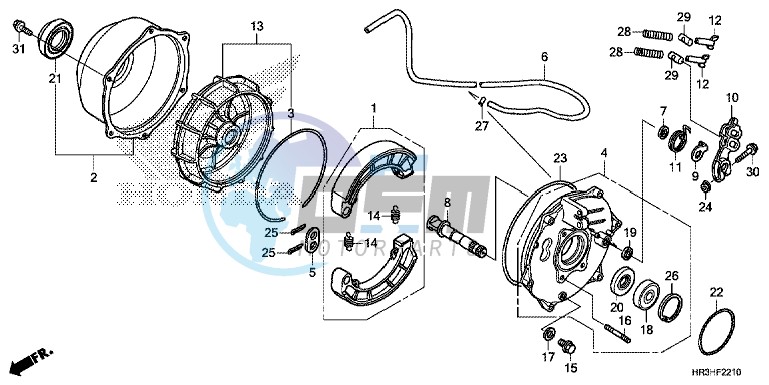 REAR BRAKE PANEL