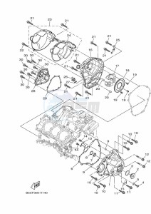 MT-09 MTN850-A (BS2V) drawing CRANKCASE COVER 1