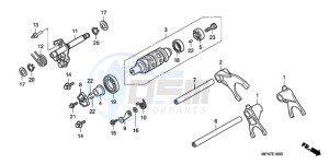 CB1000RA Europe Direct - (ED) drawing GEARSHIFT DRUM