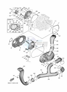 YXE850ENS YXE85WPLK (B8K8) drawing CRANKCASE COVER 1