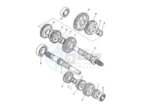 XV VIRAGO 535 drawing TRANSMISSION