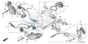 CBR1000RRA BR drawing WINKER (CBR1000RR9,A/RA9, A)