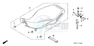 TRX90XC TRX90 ED drawing SEAT