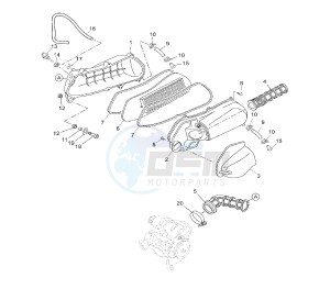 YP R X-MAX ABS 125 drawing INTAKE