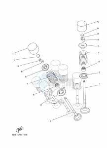 YZF320-A YZF-R3 (B2X9) drawing VALVE