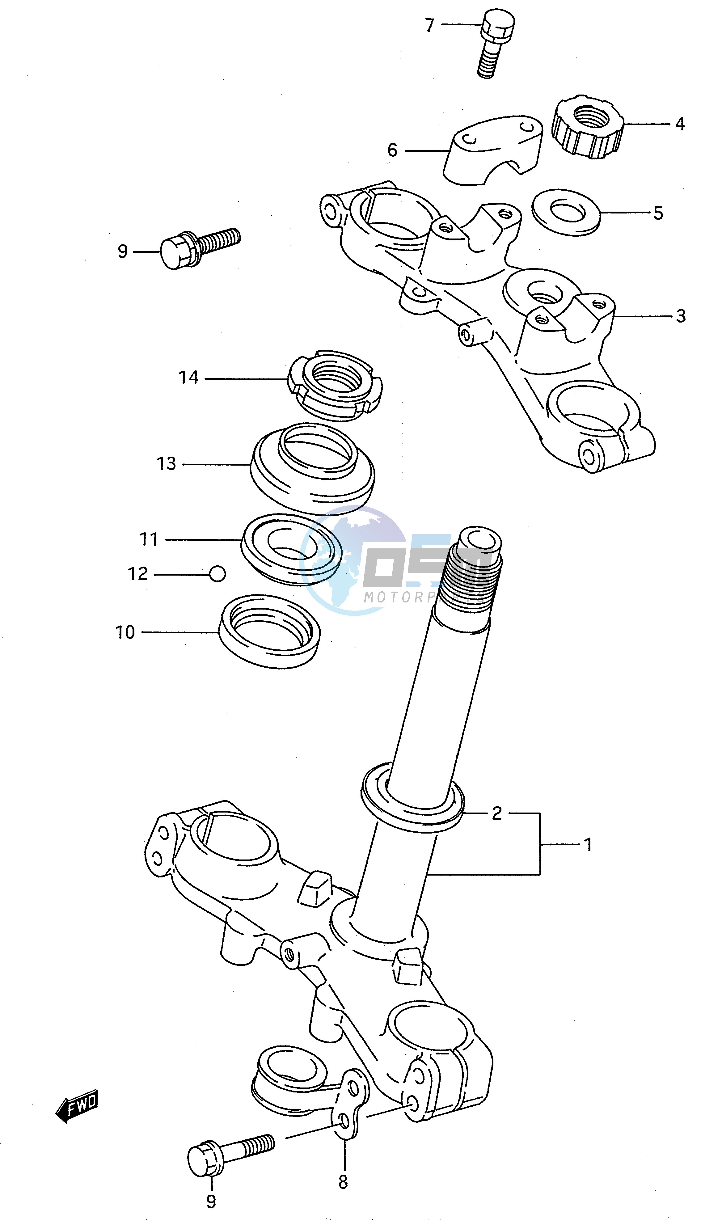 STEERING STEM (MODEL K)