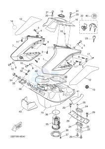 WR125R (22B7 22B7 22B7) drawing FUEL TANK