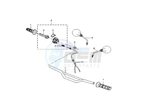 DT R - DT X 50 drawing STEERING HANDLE- CABLE