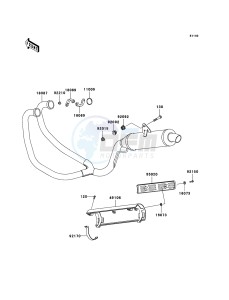 KLE500 KLE500B6F GB XX (EU ME A(FRICA) drawing Muffler(s)