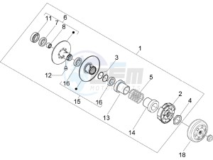 Fly 50 4t (USA) drawing Driven pulley