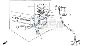 CN250 drawing FR. BRAKE MASTER CYLINDER