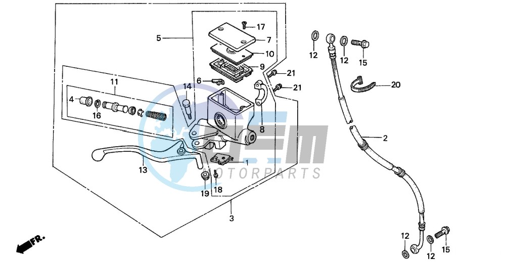 FR. BRAKE MASTER CYLINDER