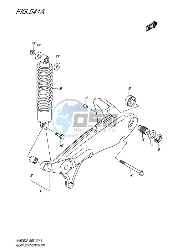 REAR SWINGING ARM