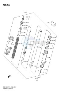 GSX1250FA (E21) drawing FRONT DAMPER