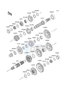 ZX 600 P [NINJA ZX-6R] (7F-8FA) P7F drawing TRANSMISSION