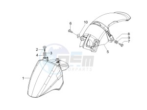 Zip 50 SP Euro 2 drawing Wheel housing - Mudguard