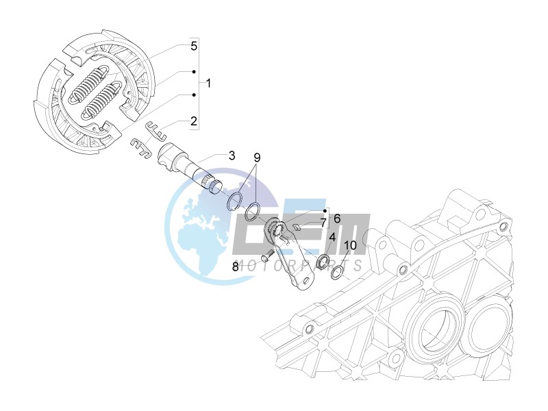 Rear brake - Brake jaw