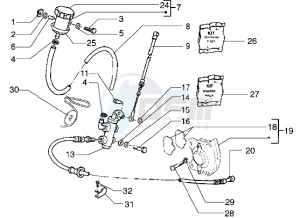 free 100 drawing Front brake cylinder-Brake caliper