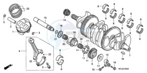 CBR1000RA9 UK - (E / ABS MKH MME REP) drawing CRANKSHAFT/PISTON