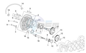 Scarabeo 50 4T E2 drawing Transmission