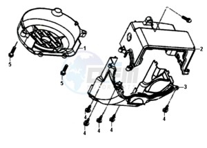 ALLO 50 45 KM/H L6 drawing FLYWHEEL COVER