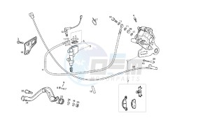 MULHACEN - 125 CC VTHMS1A2A 4T EU3 drawing REAR BRAKING SYSTEM