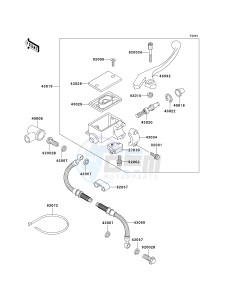 KL 650 A [KLR650] (A10-A14) [KLR650] drawing FRONT MASTER CYLINDER