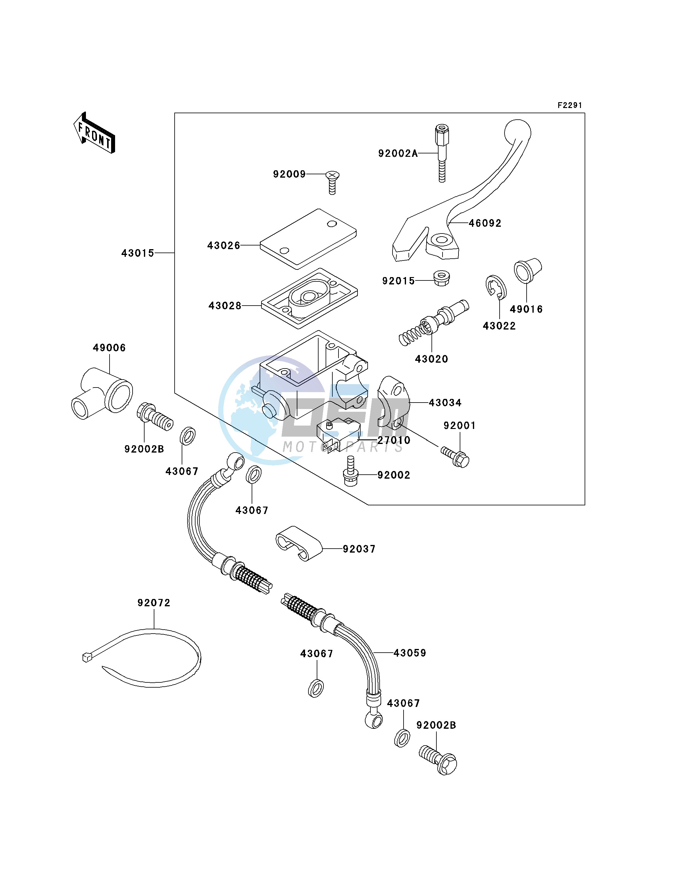 FRONT MASTER CYLINDER