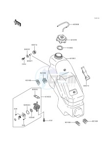 KX 125 J [KX125] (J2) [KX125] drawing FUEL TANK