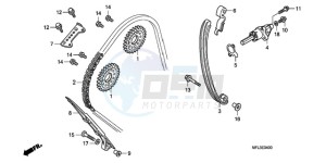 CBR1000RRA Korea - (KO) drawing CAM CHAIN/TENSIONER