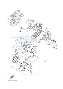 YFM700R YFM700RE RAPTOR 700R (1PE6 1PE7 1PE8) drawing FRONT BRAKE CALIPER