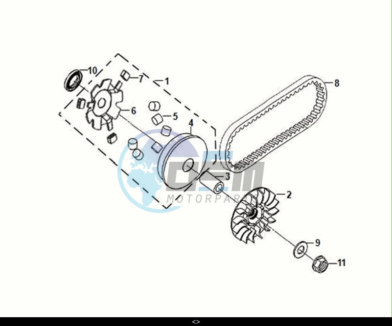 MOVABLE DRIVE FACE ASSY