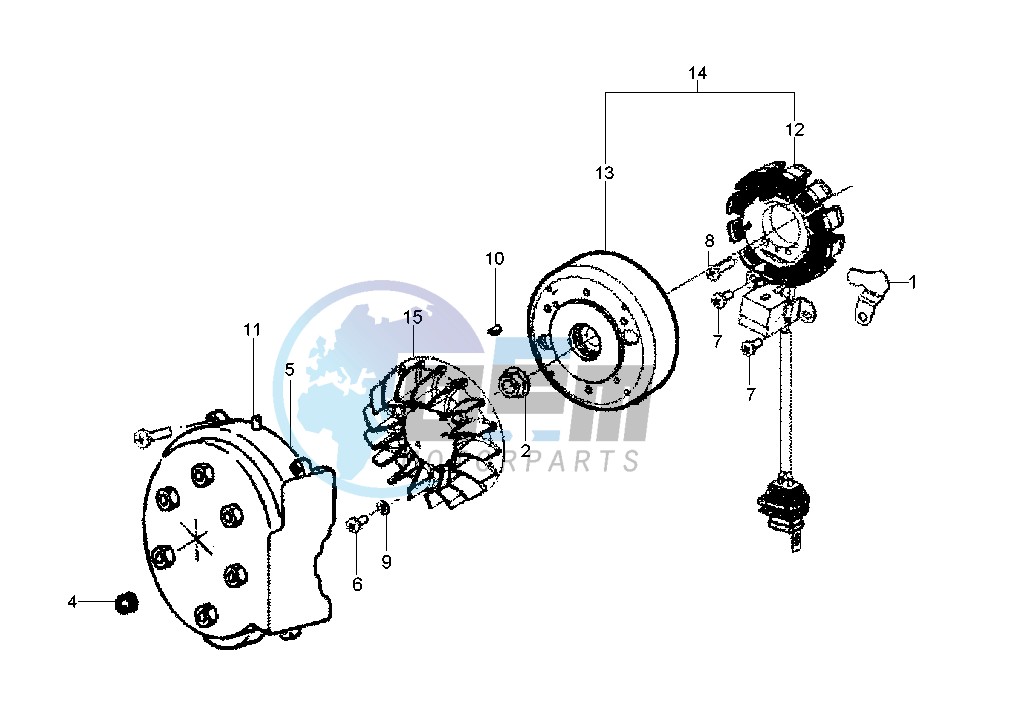 Flywheel magneto