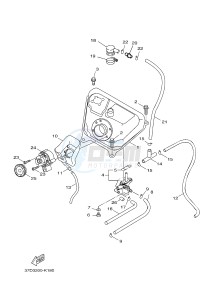 YW125 YW125CB (37D5) drawing FUEL TANK