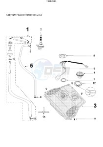 TWEET 50 VA drawing TANK AND FUEL PUMP