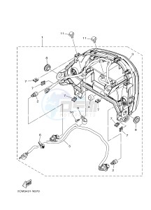 MW125A TRICITY 125 (2CMP 2CMR) drawing TAILLIGHT