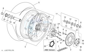 Dorsoduro 750 - ABS (EMEA, APAC, NAFTA) (AUS, CND, EU, J, USA) drawing Rear wheel