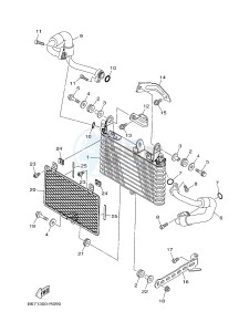 MTN-1000D MT-10 SP MT-10 SP (BW81) drawing OIL COOLER