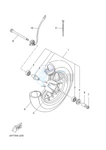 OVETTO 4 50 OVETTO 4 (2AC8 2AC8) drawing FRONT WHEEL