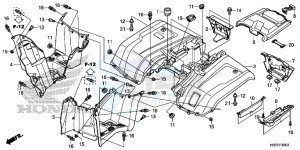 TRX420TE1F TRX420 Europe Direct - (ED) drawing REAR FENDER