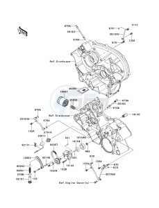 KVF 750 B (BRUTE FORCE 750 4X4I) (B6F-B7FA) B6F drawing OIL PUMP_OIL FILTER