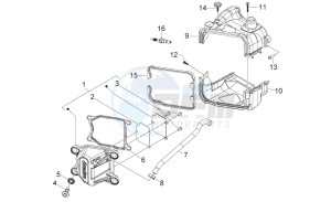 Scarabeo 50 4t 4v e2 drawing Head cover