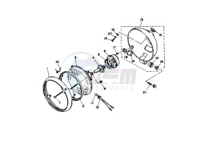 XV VIRAGO 535 drawing HEADLIGHT