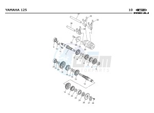 SMX 125 4T drawing T10  GEARS