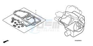 XL700VA9 UK - (E / ABS MKH SPC) drawing GASKET KIT B