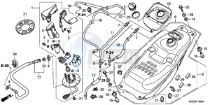 NC700XDC drawing FUEL TANK/ FUEL PUMP