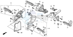 VFR750F drawing STEP (VFR750FL/FM/FN/FP)