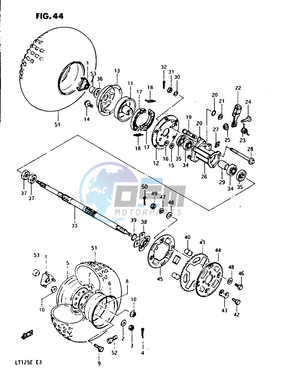 REAR WHEEL (MODEL D)